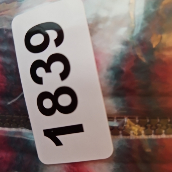 Vtg Women's  Alfred Dunner Lg Zip Fleece Cardigan Multi-Color Pockets - Picture 10 of 10